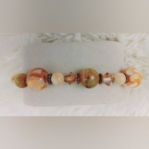 Beaded Natural Stones and Crystals bracelet